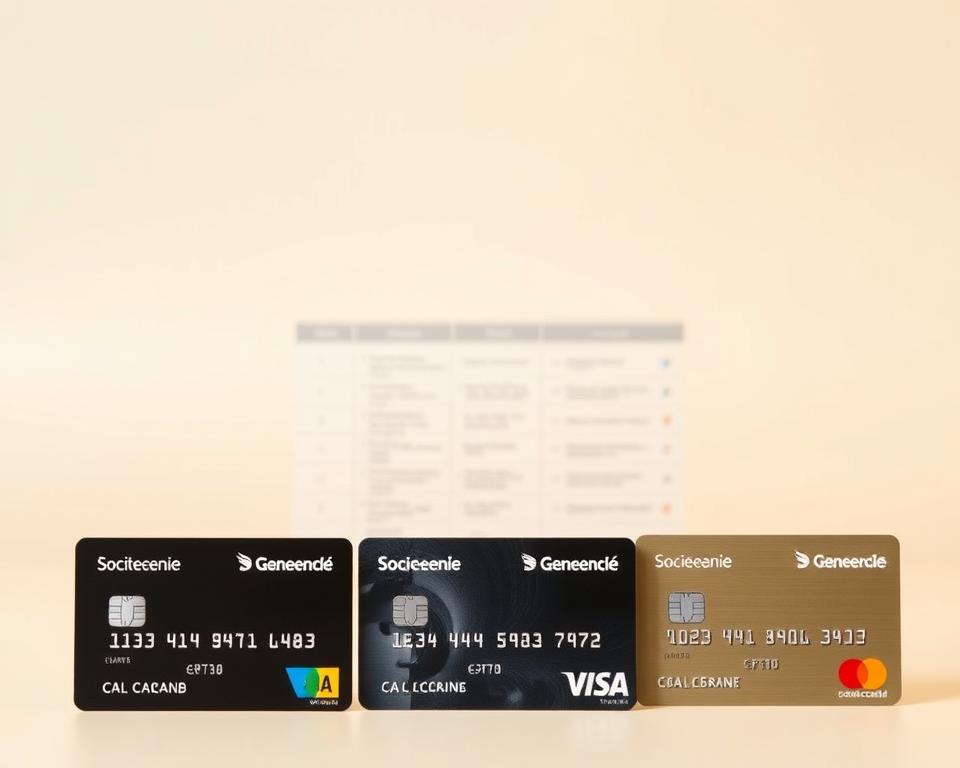 Comparatif cartes de crédit Société Générale